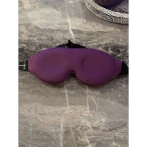 Purple Sleep Mask Soft Eye Cover Adjustable Strap Travel Comfort